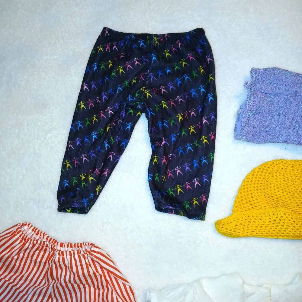 American Girl Doll Clothing Lot of 8 Pieces Pants Top Hat Scarf Tights No Doll